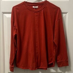 Madewell Newville Rust Colored Tee Style MD0025 Size Small
